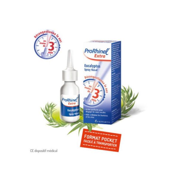 PRORHINEL Spray nasal naturel nez congestionné 20ml - Pharmacie Prado Mermoz