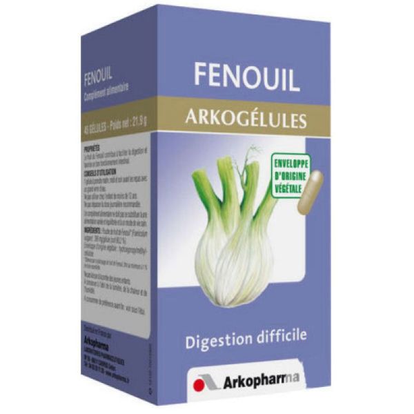 ARKOGELULES Fenouil 150 gélules (3401547855707) - Pharmacie de la Thur
