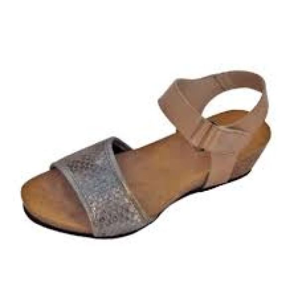 Gibaud Sandales Camelea Taupe m tallique taille 36